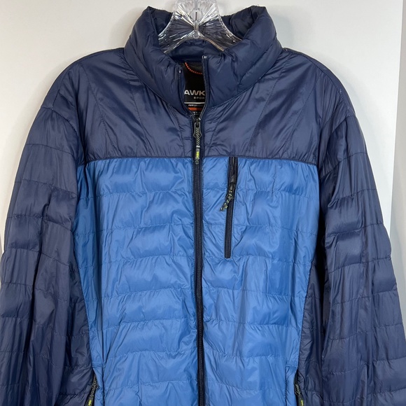 HAWKE & Co UL Down Puffer Down Jacket Mens Size Medium Zip Coat HEN1035 - Picture 1 of 6